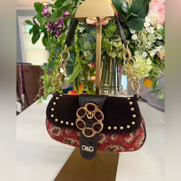 Dolce & Gabbana tapestry bag 2005 vintage RARE - Picture 12 of 12